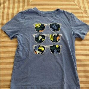 GAP Blue and Yellow Short Sleeve Graphic Tee
